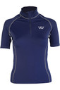 2022 Woof Wear Womens Short Sleeve Performance Riding Shirt & Full Size GP Saddle Cloth Bundle - Navy